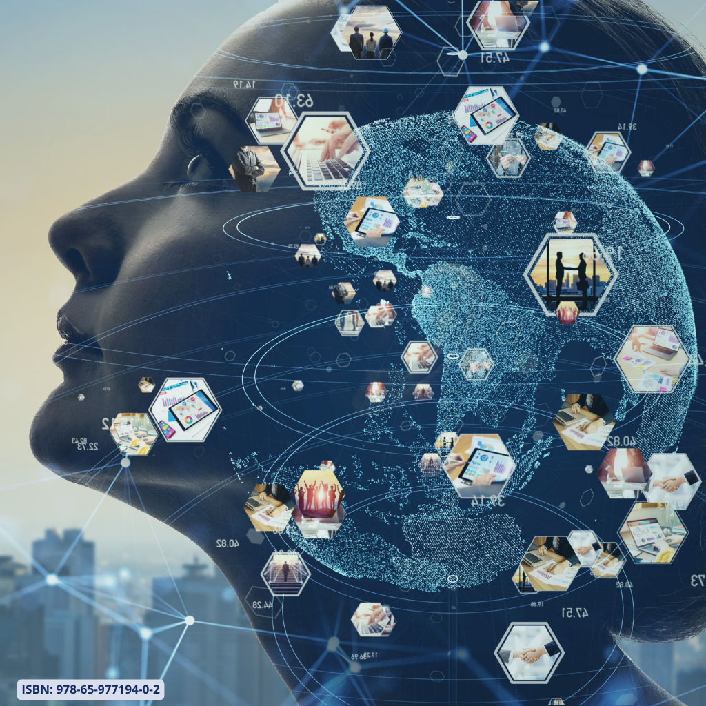 Educadora conectada a uma rede neural com realidade estendida